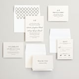 "Hepburn" - Wedding Invitations in Tuxedo by Megan Davis - Invitation Suite