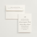 "Hepburn" - Wedding Invitations in Tuxedo by Megan Davis - Invitation with Envelope