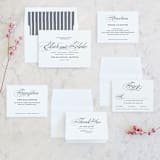 "Timeless Elegance" - Wedding Invitations in Black Night by AK Graphics - Invitation Suite