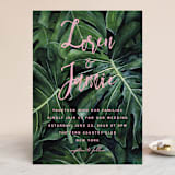 "Paradise" - Wedding Invitations in Carnation by Elly - Front