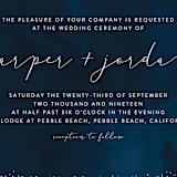 "tiny dots" - Wedding Invitations in Sapphire by Erin Deegan - Close-Up