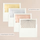 "Art Deco Frame" - Wedding Invitations in Coal by Caitlin Mac - Envelope Liner Options