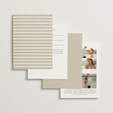 "Rustic Love" - Wedding Invitations in Parchment by GeekInk Design - Back of Card Options