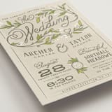 "Rustic Love" - Wedding Invitations in Parchment by GeekInk Design - Detail