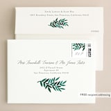 "Painted Greenery" - Wedding Invitations in Evergreen by Katharine Watson - FREE Recipient Addressing