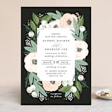 "Blooming Bouquet" - Wedding Invitations in Charcoal by Alethea and Ruth - Front