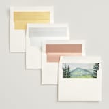 "Into the Woods" - Wedding Invitations in Forest by Elly - Envelope Liner Options
