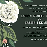 "Climbing Rose" - Wedding Invitations in Leaf by Alethea and Ruth - Close-Up