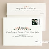 "Climbing Rose" - Wedding Invitations in Leaf by Alethea and Ruth - FREE Recipient Addressing