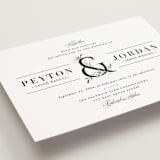 "Adorned Ampersand" - Wedding Invitations in Cotton by Jennifer Postorino - Close-Up