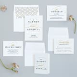 "Sullavan" - Wedding Invitations in Teal by Carly Reed Walker - Invitation Suite
