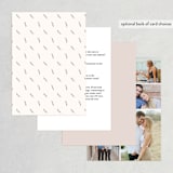 "Astor" - Wedding Invitations in Blush by Carly Reed Walker - Back of Card
