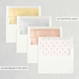 "Astor" - Wedding Invitations in Blush by Carly Reed Walker - Envelope Liner Options