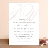 "Twirl Monogram A" - Wedding Invitations in Blush by Ariel Rutland - Front