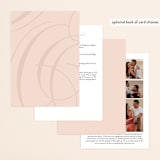 "Twirl Monogram A" - Wedding Invitations in Blush by Ariel Rutland - Back of Card