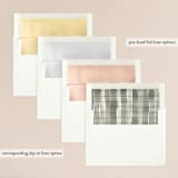 "Windy City" - Wedding Invitations in Antique by Turner de Feria - Envelope Liner Options