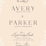 "Wild and Free" - Wedding Invitations in Ballet Slipper by Design Lotus - Close-Up