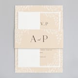 "Wild and Free" - Wedding Invitations in Ballet Slipper by Design Lotus - Assembled