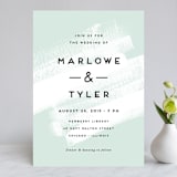 "Museum quality" - Wedding Invitations in Teal by Jennifer Wick - Front