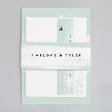 "Museum quality" - Wedding Invitations in Teal by Jennifer Wick - Assembled