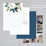 "Our Something Blue" - Wedding Invitations in Ocean by AK Graphics - Back of Card