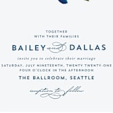 "Our Something Blue" - Wedding Invitations in Ocean by AK Graphics - Close-Up