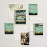 "Mountain View" - Wedding Invitations in Forest by Nam Bourassa - Invitation Suite