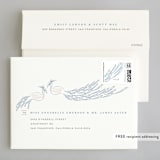 "cicogne" - Wedding Invitations in Cornflower by chocomocacino - FREE Recipient Addressing