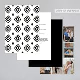 "Elan" - Wedding Invitations in Tuxedo by Griffinbell Paper Co. - Back of Card