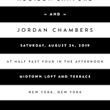 "Elan" - Wedding Invitations in Tuxedo by Griffinbell Paper Co. - Close-Up