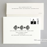 "Elan" - Wedding Invitations in Tuxedo by Griffinbell Paper Co. - FREE Recipient Addressing