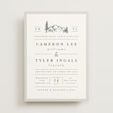 "Blue Ridge" - Wedding Invitations in Pine by Amy Kross - Front