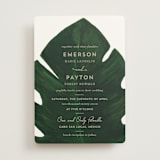 "Palm" - Wedding Invitations in Classic Palm by Kaydi Bishop - Front