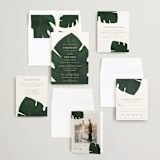 "Palm" - Wedding Invitations in Classic Palm by Kaydi Bishop - Invitation Suite