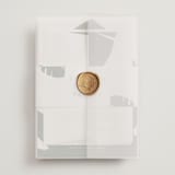 "Palm" - Wedding Invitations in Classic Palm by Kaydi Bishop - Assembled with Vellum Wrap and Wax Seal
