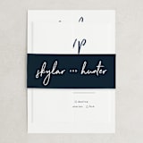 "Funky Names" - Wedding Invitations in Navy by Phrosné Barwood - Assembled