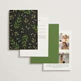"Vines of Green" - Wedding Invitations in Fern by Susan Moyal - Back of Card Options