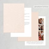 "Simply Perfect" - Wedding Invitations in Blush by Brianne Larsen - Back of Card