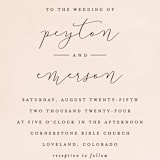 "Simply Perfect" - Wedding Invitations in Blush by Brianne Larsen - Close-Up