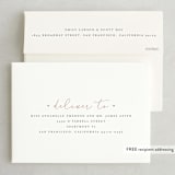 "Simply Perfect" - Wedding Invitations in Blush by Brianne Larsen - FREE Recipient Addressing