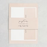 "Simply Perfect" - Wedding Invitations in Blush by Brianne Larsen - Assembled