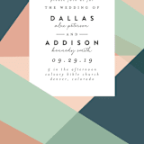 "Simply Abstract" - Wedding Invitations in Pond by Brianne Larsen - Close-Up