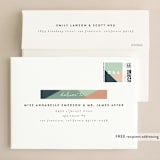 "Simply Abstract" - Wedding Invitations in Pond by Brianne Larsen - FREE Recipient Addressing