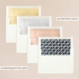 "Simply Abstract" - Wedding Invitations in Pond by Brianne Larsen - Envelope Liner Options