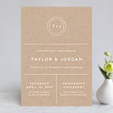 "Modern Stamp" - Wedding Invitations in Kraft by seulghi - Front