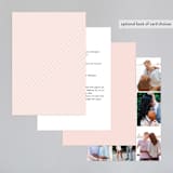 "over and over" - Wedding Invitations in Soft Peach by Lea Delaveris - Back of Card