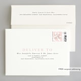 "over and over" - Wedding Invitations in Soft Peach by Lea Delaveris - FREE Recipient Addressing