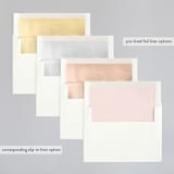 "over and over" - Wedding Invitations in Soft Peach by Lea Delaveris - Envelope Liner Options