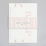 "over and over" - Wedding Invitations in Soft Peach by Lea Delaveris - Assembled