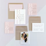 "over and over" - Wedding Invitations in Soft Peach by Lea Delaveris - Invitation Suite